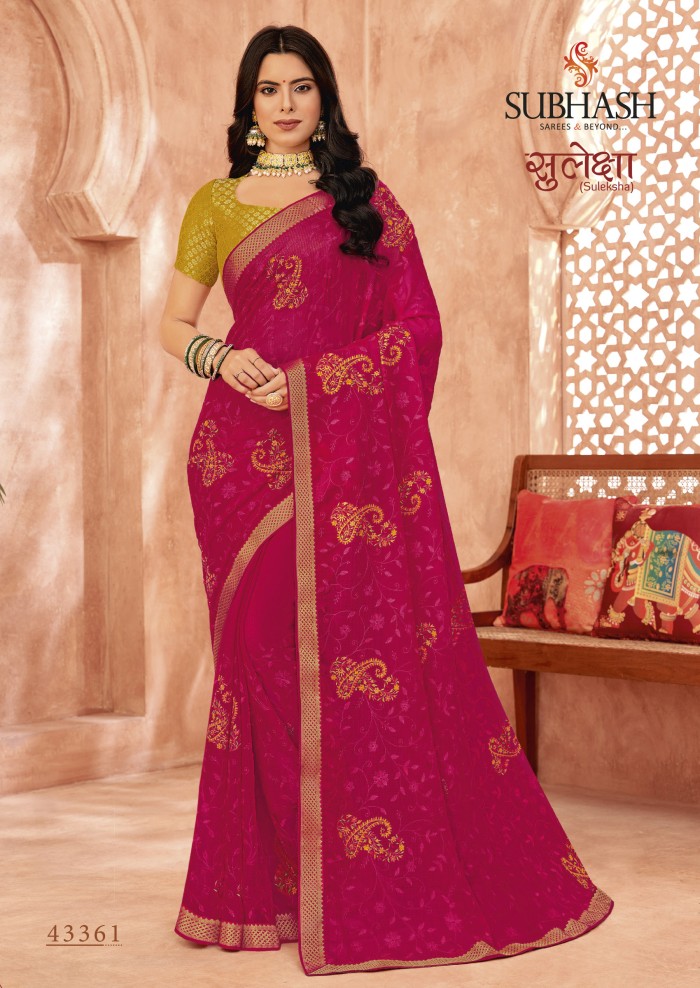 Rani Chiffon saree