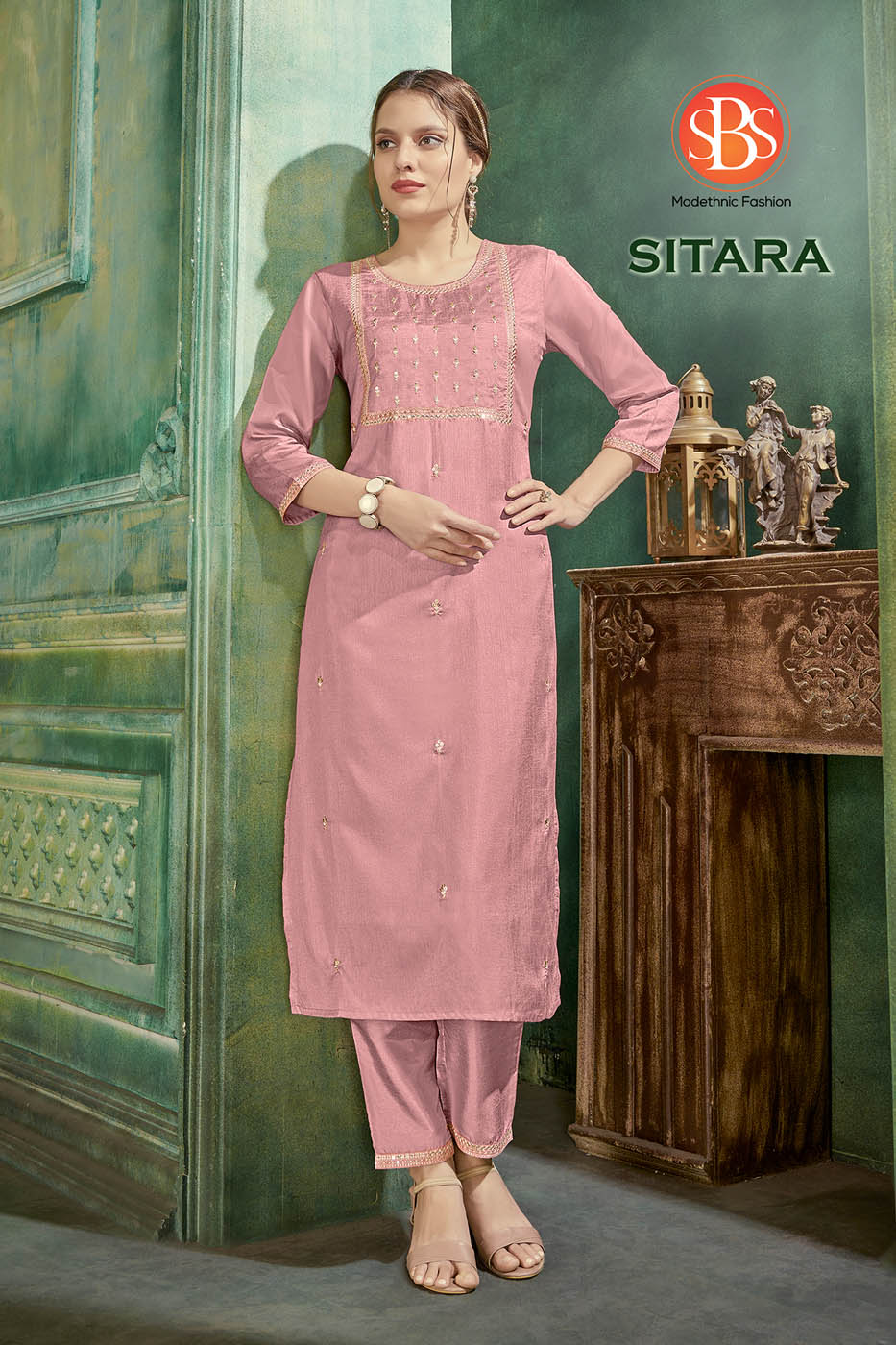 Pink Straight Kurti | Subhash Sarees